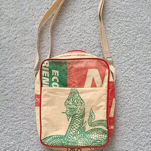 Malia Designs Fair Trade Recycled Cement Bag Crossbody Purse Bag